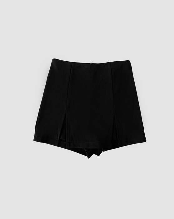 feminine pintuck cut-off mini skirt pants